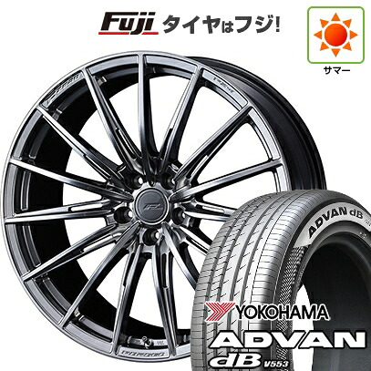 【新品国産車用5穴114.3】 夏タイヤ ホイール4本セット 245/40R21 ヨコハマ アドバン dB V553 WEDS ウェッズ F-ZERO FZ-4 9J 21インチ(送料無料)｜フジ スペシャルセレクション