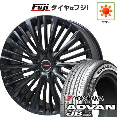 【新品】40系アルファード/ヴェルファイア用 夏タイヤ ホイール4本セット 245/40R21 ヨコハマ アドバン dB V553 プレミックス MER-X(平座ナット) 8.5J 21インチ(送料無料)