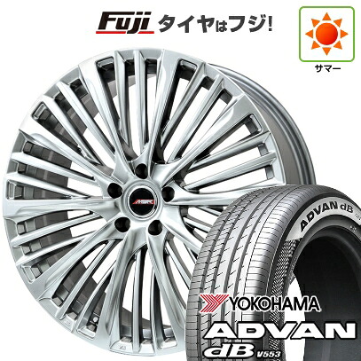 【新品】40系アルファード/ヴェルファイア用 夏タイヤ ホイール4本セット 245/40R21 ヨコハマ アドバン dB V553 プレミックス MER-X(平座ナット) 8.5J 21インチ(送料無料)｜フジ スペシャルセレクション