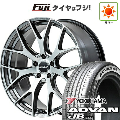 【新品】40系アルファード/ヴェルファイア用 夏タイヤ ホイール4本セット 245/45R20 ヨコハマ アドバン dB V553 RAYS レイズ ホムラ 2X7FT 8.5J 20インチ(送料無料)