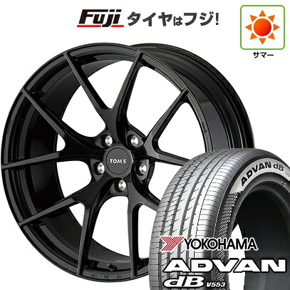 【新品】クラウンセダン 夏タイヤ ホイール4本セット 245/40R21 ヨコハマ アドバン dB V553 TOMS トムス(トヨタ車専用) TWF03 9J 21インチ(送料無料)｜フジ スペシャルセレクション