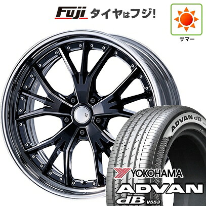 【新品】40系アルファード/ヴェルファイア用 夏タイヤ ホイール4本セット 245/45R20 ヨコハマ アドバン dB V553 エムズスピード JJランチャ 8.5J 20インチ(送料無料)|フジ スペシャルセレクション