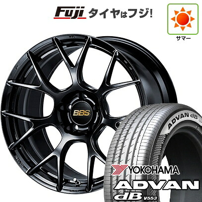 【新品国産車用5穴114.3】 夏タイヤ ホイール4本セット 245/40R21 ヨコハマ アドバン dB V553 BBS JAPAN RE-V7 9.5J 21インチ(送料無料)