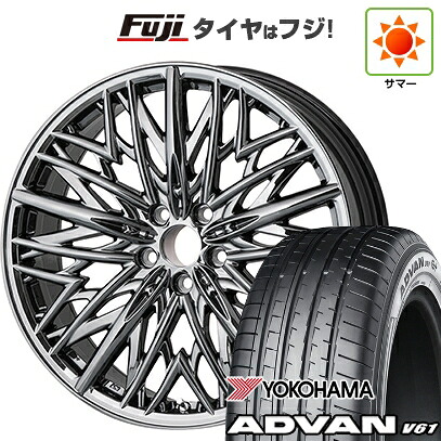 【新品国産車用5穴114.3】 夏タイヤ ホイール4本セット 255/45R20 ヨコハマ アドバン V61 WALD ヴァルド ジェニュインライン M-001 8J 20インチ(送料無料)|フジ スペシャルセレクション