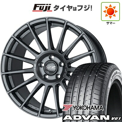 【新品国産車用5穴114.3】 夏タイヤ ホイール4本セット 235/55R20 ヨコハマ アドバン V61 OZ スーパーツーリズモ ダカール 8.5J 20インチ(送料無料)