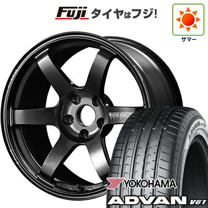 【新品国産車用5穴114.3】 夏タイヤ ホイール4本セット 235/55R20 ヨコハマ アドバン V61 RAYS レイズ ボルクレーシング TE37 サーガ S-plus 8.5J 20インチ(送料無料)
