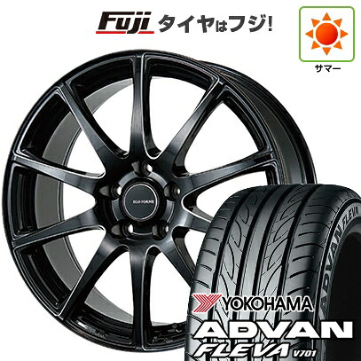 【新品】フリード クロスター 夏タイヤ ホイール4本セット 205/45R17 ヨコハマ アドバン フレバV701 ブリヂストン エコフォルム CRS23 7J 17インチ(送料無料)