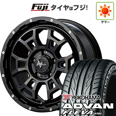 【新品】フリード クロスター 夏タイヤ ホイール4本セット 205/45R17 ヨコハマ アドバン フレバV701 MID WHEELS NITRO POWER H6 スラッグ 7J 17インチ(送料無料)
