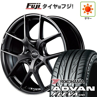 【新品】フリード クロスター 夏タイヤ ホイール4本セット 205/45R17 ヨコハマ アドバン フレバV701 MID WHEELS MID EXCLUSIVE 025F 7J 17インチ(送料無料)｜フジ スペシャルセレクション