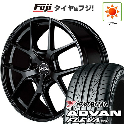 【新品】フリード クロスター 夏タイヤ ホイール4本セット 205/45R17 ヨコハマ アドバン フレバV701 MID WHEELS MID EXCLUSIVE 025F 7J 17インチ(送料無料)