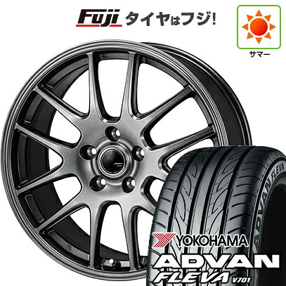 【新品】フリード クロスター 夏タイヤ ホイール4本セット 205/45R17 ヨコハマ アドバン フレバV701 モンツァ ZACK JP-205 7J 17インチ(送料無料)