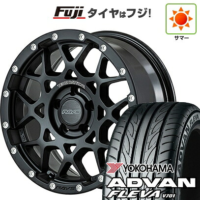 【新品】フリード クロスター 夏タイヤ ホイール4本セット 205/45R17 ヨコハマ アドバン フレバV701 RAYS レイズ デイトナ M8 7J 17インチ(送料無料)|フジ スペシャルセレクション