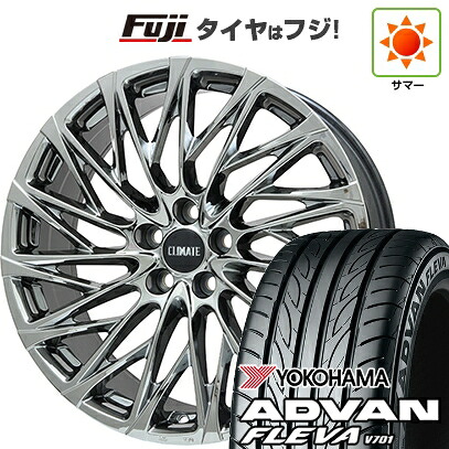 【新品国産車用5穴114.3】 夏タイヤ ホイール4本セット 225/35R20 ヨコハマ アドバン フレバV701 クライメイト 鳳凰(HOUOH) 8.5J 20インチ(送料無料)|フジ スペシャルセレクション