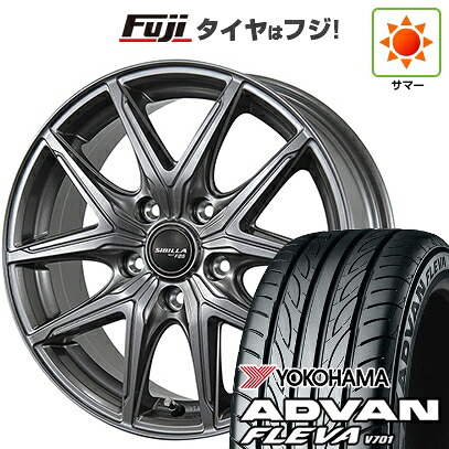 【新品】フリード クロスター 夏タイヤ ホイール4本セット 205/45R17 ヨコハマ アドバン フレバV701 トピー シビラ NEXT F05 7J 17インチ(送料無料)｜フジ スペシャルセレクション
