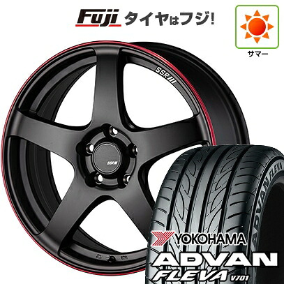 【新品】フリード クロスター 夏タイヤ ホイール4本セット 205/45R17 ヨコハマ アドバン フレバV701 SSR GT GTV01 7J 17インチ(送料無料)