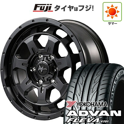 【新品】フリード クロスター 夏タイヤ ホイール4本セット 205/45R17 ヨコハマ アドバン フレバV701 MID WHEELS NITRO POWER M7 ファランクス 7J 17インチ(送料無料)