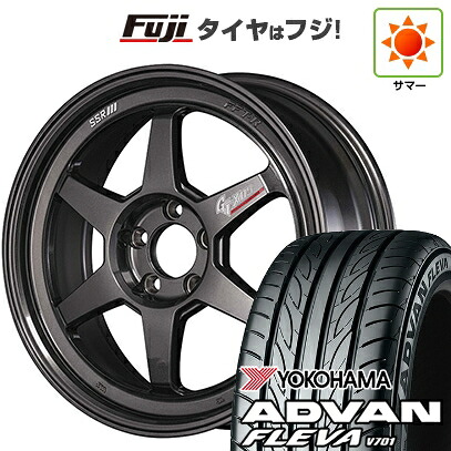 【新品国産車用5穴100】 夏タイヤ ホイール4本セット 215/40R18 ヨコハマ アドバン フレバV701 SSR GT GTX05 DR EDITION 7.5J 18インチ(送料無料)|フジ スペシャルセレクション