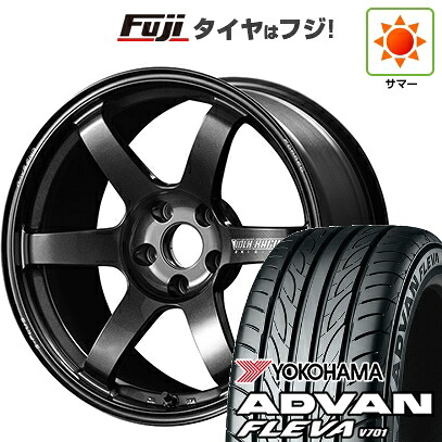 【新品国産車用5穴114.3】 夏タイヤ ホイール4本セット 225/35R20 ヨコハマ アドバン フレバV701 RAYS レイズ ボルクレーシング TE37 サーガ S-plus 8.5J 20インチ(送料無料)｜フジ スペシャルセレクション
