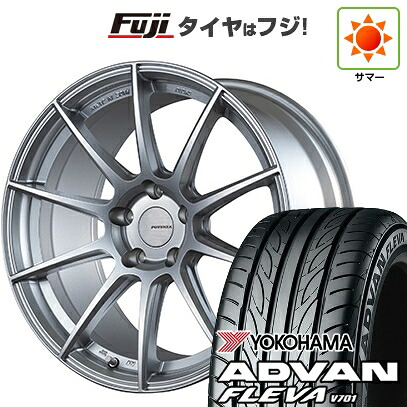 【新品国産車用5穴100】 夏タイヤ ホイール4本セット 215/45R17 ヨコハマ アドバン フレバV701 ブリヂストン ポテンザ SW010 7.5J 17インチ(送料無料)｜フジ スペシャルセレクション
