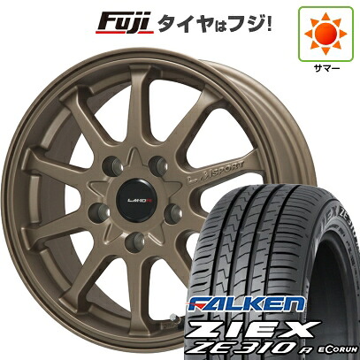 【新品】セレナ 夏タイヤ ホイール4本セット 195/65R15 ファルケン ジークス ZE310R エコラン(限定) レアマイスター LMスポーツ LM-10R(ブロンズ) 6J 15インチ(送料無料)