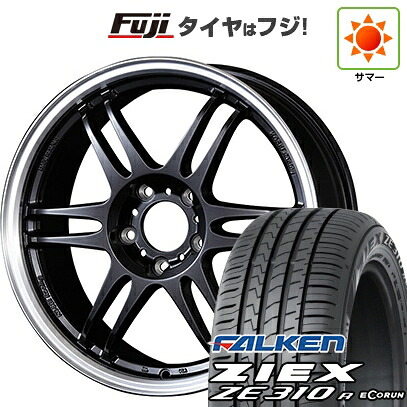 【新品】フリード クロスター 夏タイヤ ホイール4本セット 205/45R17 ファルケン ジークス ZE310R エコラン(限定) コーセイ K-1レーシング レヴ 7J 17インチ(送料無料)