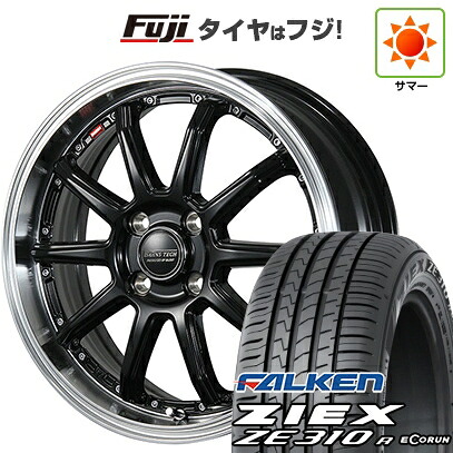 【新品】フリード クロスター 夏タイヤ ホイール4本セット 205/45R17 ファルケン ジークス ZE310R エコラン(限定) ブレスト バーンズテック S10-DP 7J 17インチ(送料無料)
