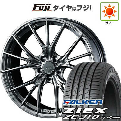 【新品国産車用5穴114.3】 夏タイヤ ホイール4本セット 225/55R18 ファルケン ジークス ZE310R エコラン(限定) WEDS ウェッズ F-ZERO FZ-1 8J 18インチ(送料無料)