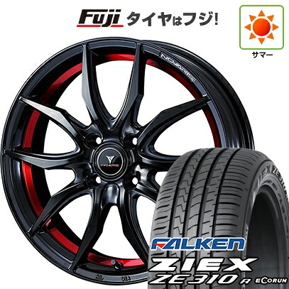 【新品国産車用5穴114.3】 夏タイヤ ホイール4本セット 205/50R17 ファルケン ジークス ZE310R エコラン(限定) WEDS ウェッズ ノヴァリス ローグ VF 6.5J 17インチ(送料無料)|フジ スペシャルセレクション