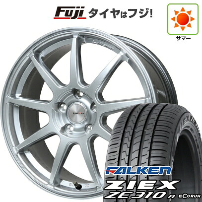 【新品国産車用5穴114.3】 夏タイヤ ホイール4本セット 205/55R16 ファルケン ジークス ZE310R エコラン(限定) レアマイスター LMスポーツ LM-QR ハイパーシルバー 7J 16インチ(送料無料)|フジ スペシャルセレクション