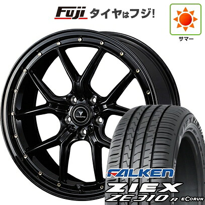【新品国産車用5穴114.3】 夏タイヤ ホイール4本セット 225/55R18 ファルケン ジークス ZE310R エコラン(限定) WEDS ウェッズ ノヴァリス アセット S1 8J 18インチ(送料無料)