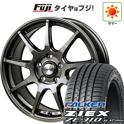 【新品】フリード クロスター 夏タイヤ ホイール4本セット 205/45R17 ファルケン ジークス ZE310R エコラン(限定) モンツァ Rバージョン FS99 7J 17インチ(送料無料)