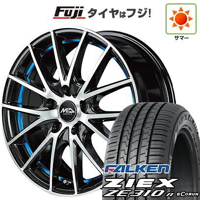 【新品】フリード クロスター 夏タイヤ ホイール4本セット 205/45R17 ファルケン ジークス ZE310R エコラン(限定) MID WHEELS RX27 7J 17インチ(送料無料)|フジ スペシャルセレクション