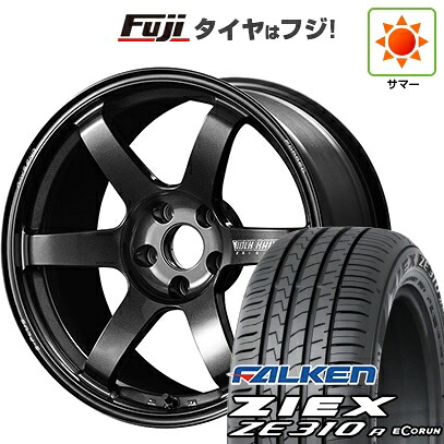 【新品国産車用5穴114.3】 夏タイヤ ホイール4本セット 225/40R18 ファルケン ジークス ZE310R エコラン(限定) RAYS レイズ ボルクレーシング TE37 サーガ S-plus 8.5J 18インチ(送料無料)|フジ スペシャルセレクション