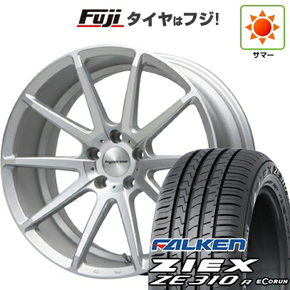 【新品国産車用5穴114.3】 夏タイヤ ホイール4本セット 215/45R18 ファルケン ジークス ZE310R エコラン(限定) MLJ ハイペリオン CVX 8J 18インチ(送料無料)