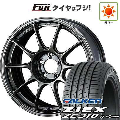 【新品国産車用5穴114.3】 夏タイヤ ホイール4本セット 225/65R17 ファルケン ジークス ZE310R エコラン(限定) WEDS ウェッズスポーツ TC-105X 7.5J 17インチ(送料無料)|フジ スペシャルセレクション