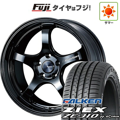 【新品国産車用5穴114.3】 夏タイヤ ホイール4本セット 225/40R18 ファルケン ジークス ZE310R エコラン(限定) WEDS ウェッズスポーツ RN-05M 8J 18インチ(送料無料)