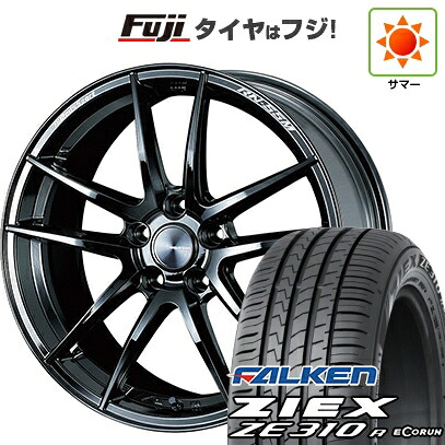 【新品国産車用5穴114.3】 夏タイヤ ホイール4本セット 225/55R18 ファルケン ジークス ZE310R エコラン(限定) WEDS ウェッズスポーツ RN-55M 8J 18インチ(送料無料)