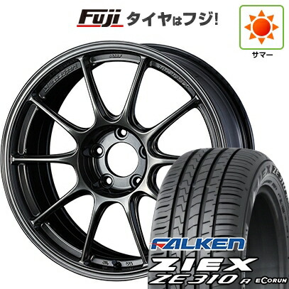【新品国産車用5穴114.3】 夏タイヤ ホイール4本セット 215/45R18 ファルケン ジークス ZE310R エコラン(限定) WEDS ウェッズスポーツ TC-105X 8J 18インチ(送料無料)