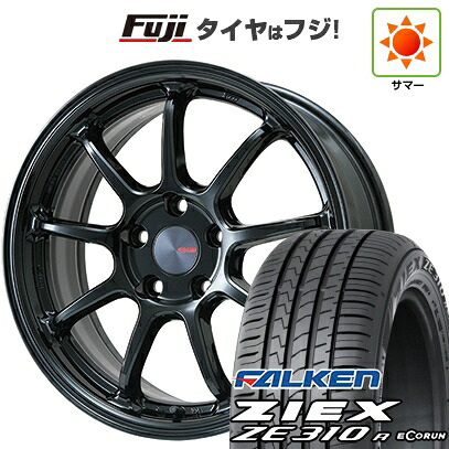 【新品】フリード クロスター 夏タイヤ ホイール4本セット 205/45R17 ファルケン ジークス ZE310R エコラン(限定) ENKEI エンケイ PerformanceLine PF09 フジオリジナルカラー 7J 17インチ(送料無料)