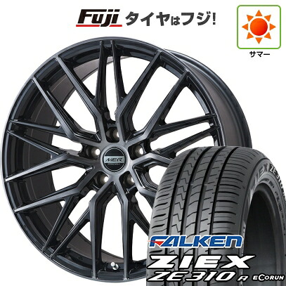 【新品国産車用5穴114.3】 夏タイヤ ホイール4本セット 215/60R17 ファルケン ジークス ZE310R エコラン(限定) プレミックス MER XMESH ブラッククリア 7J 17インチ(送料無料)|フジ スペシャルセレクション