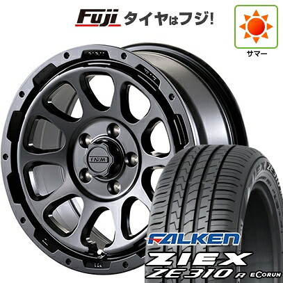 【新品国産車用5穴114.3】 夏タイヤ ホイール4本セット 225/65R17 ファルケン ジークス ZE310R エコラン(限定) モーターファーム ファームD10 7J 17インチ(送料無料)