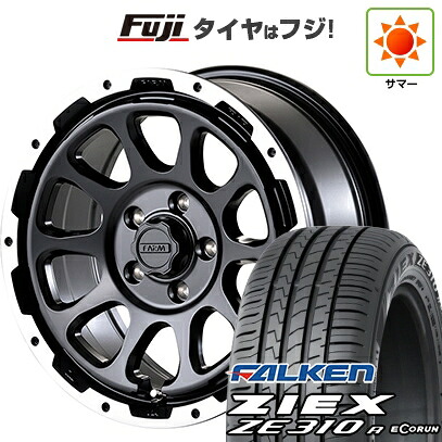 【新品国産車用5穴114.3】 夏タイヤ ホイール4本セット 225/65R17 ファルケン ジークス ZE310R エコラン(限定) モーターファーム ファームD10 7J 17インチ(送料無料)