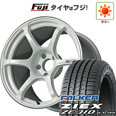 【新品国産車用5穴114.3】 夏タイヤ ホイール4本セット 225/40R18 ファルケン ジークス ZE310R エコラン(限定) ヨコハマ アドバンレーシング RG-4 9J 18インチ(送料無料)|フジ スペシャルセレクション