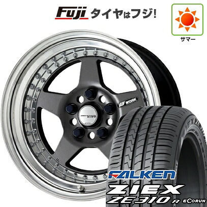 【新品国産車用5穴114.3】 夏タイヤ ホイール4本セット 205/60R16 ファルケン ジークス ZE310R エコラン(限定) WORK ワーク マイスター CR01 6.5J 16インチ(送料無料)