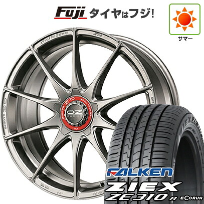 【新品国産車用5穴100】 夏タイヤ ホイール4本セット 225/55R18 ファルケン ジークス ZE310R エコラン(限定) OZ フォーミュラHLT 8J 18インチ(送料無料)|フジ スペシャルセレクション