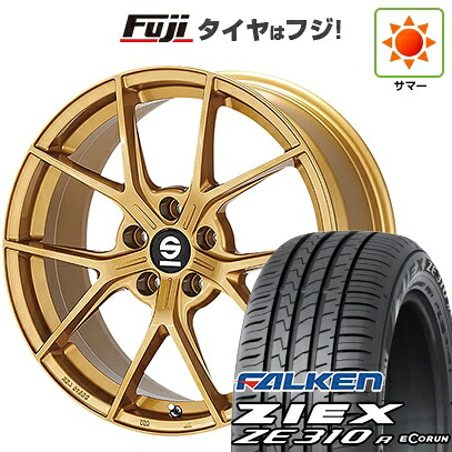 【新品国産車用5穴114.3】 夏タイヤ ホイール4本セット 215/45R18 ファルケン ジークス ZE310R エコラン(限定) OZ SPARCO ポディオ 8J 18インチ(送料無料)｜フジ スペシャルセレクション