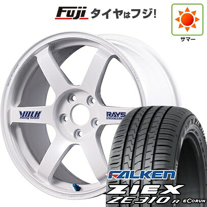 【新品国産車用5穴100】 夏タイヤ ホイール4本セット 215/45R17 ファルケン ジークス ZE310R エコラン(限定) RAYS レイズ ボルクレーシング TE37 サーガ S-plus 30thステッカーVer 7.5J 17インチ(送料無料)