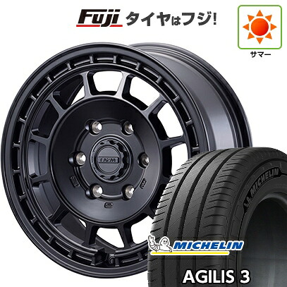 【新品】ハイエース200系 夏タイヤ ホイール4本セット 215/65R16 109/107T ミシュラン アジリス3 モーターファーム クロスバーナー 7J 16インチ(送料無料)
