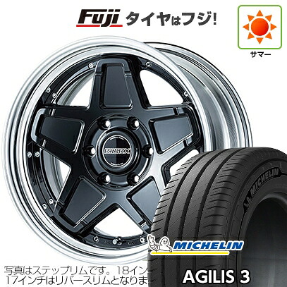 【新品】キャラバン 夏タイヤ ホイール4本セット 215/60R17 109/107T ミシュラン アジリス3 エセックス ENCS 2P 6.5J 17インチ(送料無料)