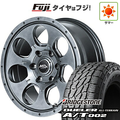 【新品】プラド/ハイラックス 夏タイヤ ホイール4本セット 265/70R17 ブリヂストン デューラー A/T002 OWL/RBL MID WHEELS マッドエージェント 7.5J 17インチ(送料無料)